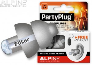 Alpine PartyPlug Silver grey with earplug