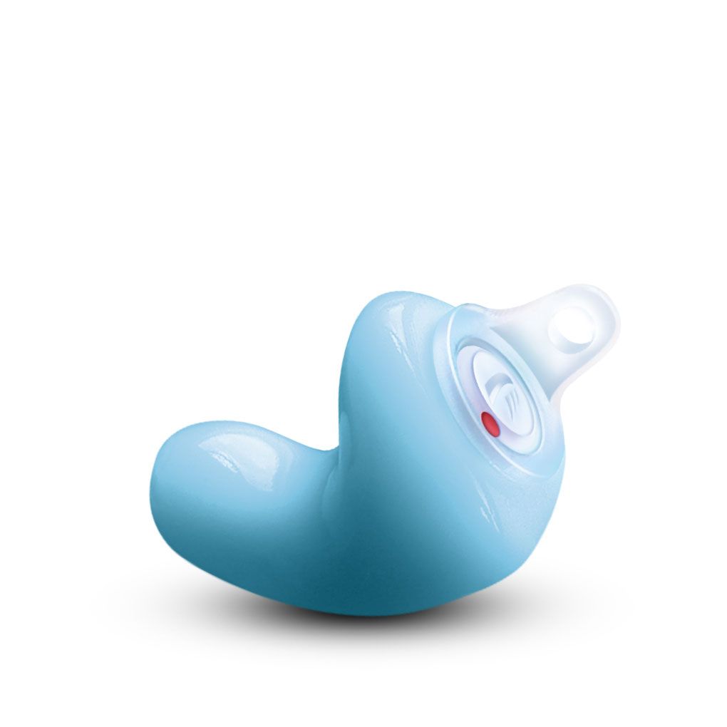 Blauwe maatwerk muziekoordop Variphone MEP 2G Music